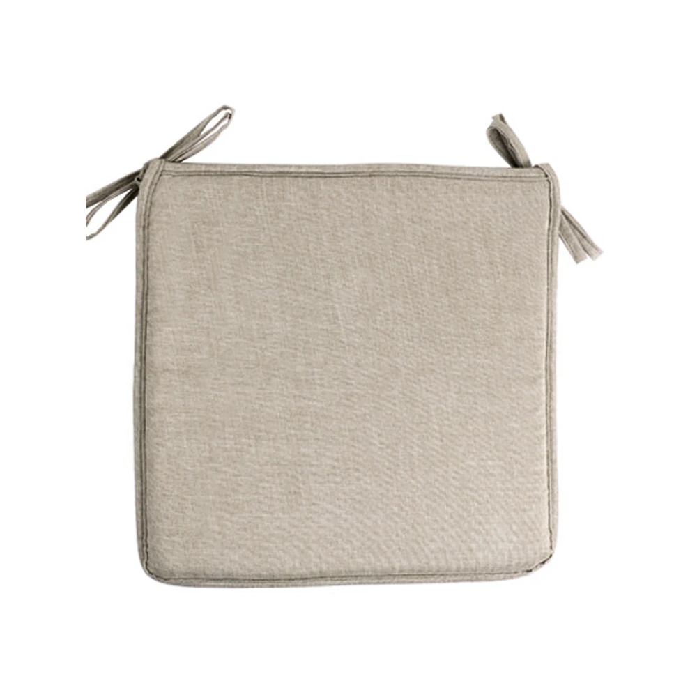 Khaki with ribbon Non-slip диван-подушка для сидения однотонные Цвет квадратная Подушка сиденья кресло подушка мягкая подушка для Padchair стулья 40x40 см - Цвет: Khaki with ribbon