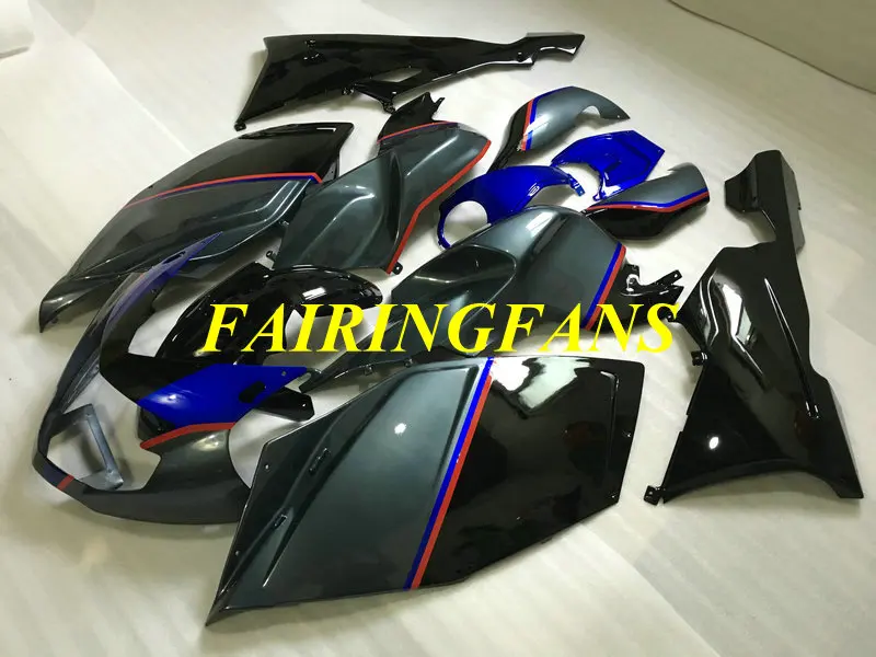 Мотоцикл обтекатель комплект для K1200S 05 06 07 08 K 1200S K1200 2005 2006 2007 2008 ABS серый черный Обтекатели кузова+ подарки BA10
