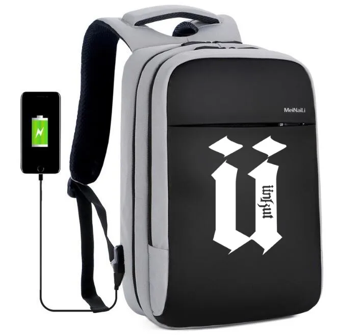 Unkut рюкзак с защитой от кражи, Студенческая сумка средней школы, USB зарядка, деловая сумка для компьютера, водонепроницаемый рюкзак для путешествий
