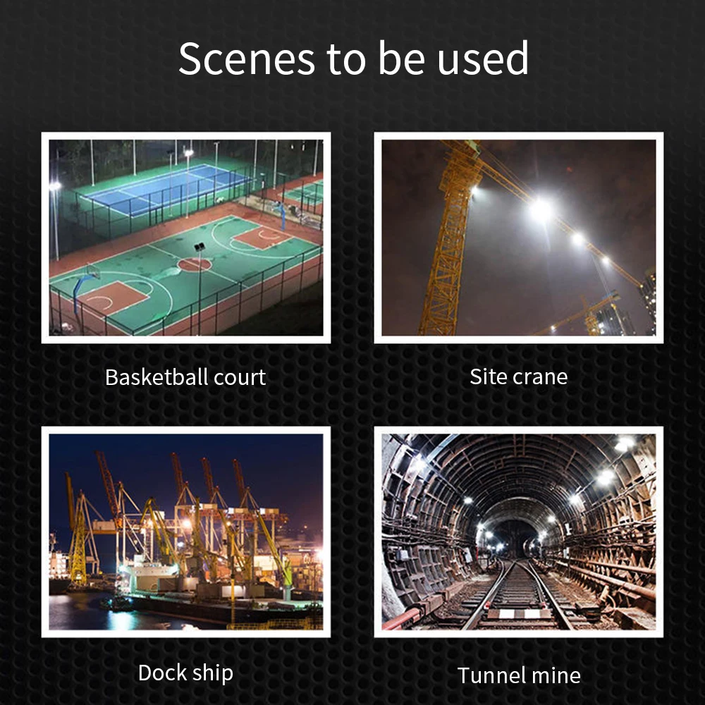 220V LED Industrial Lighting 50W 100W 200W 300W High Brightness Factory Workshop Garage Working Lamp LED Mining Light Floodlight
