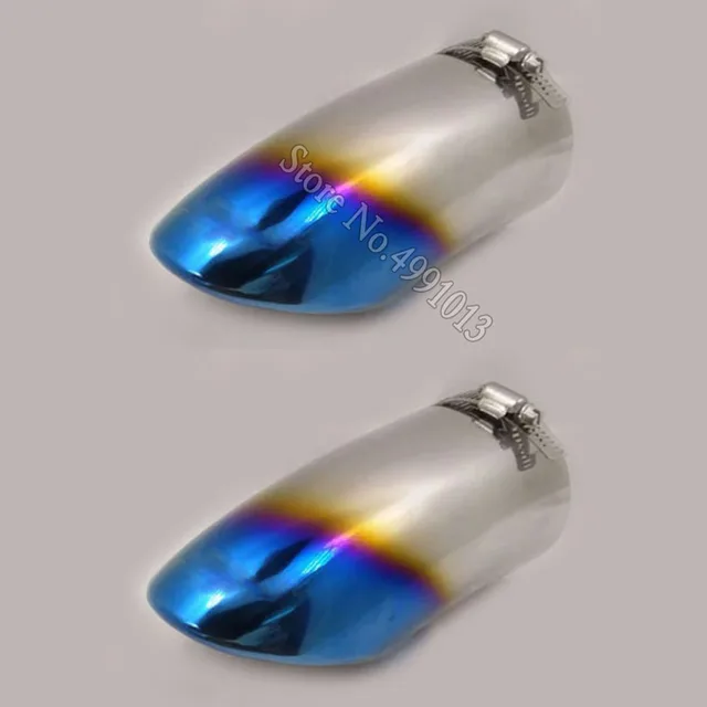 For Chrysler 200 2011-2018 car stickers muffler exterior back end pipe dedicate exhaust tip tail outlet ornament 2pcs 2