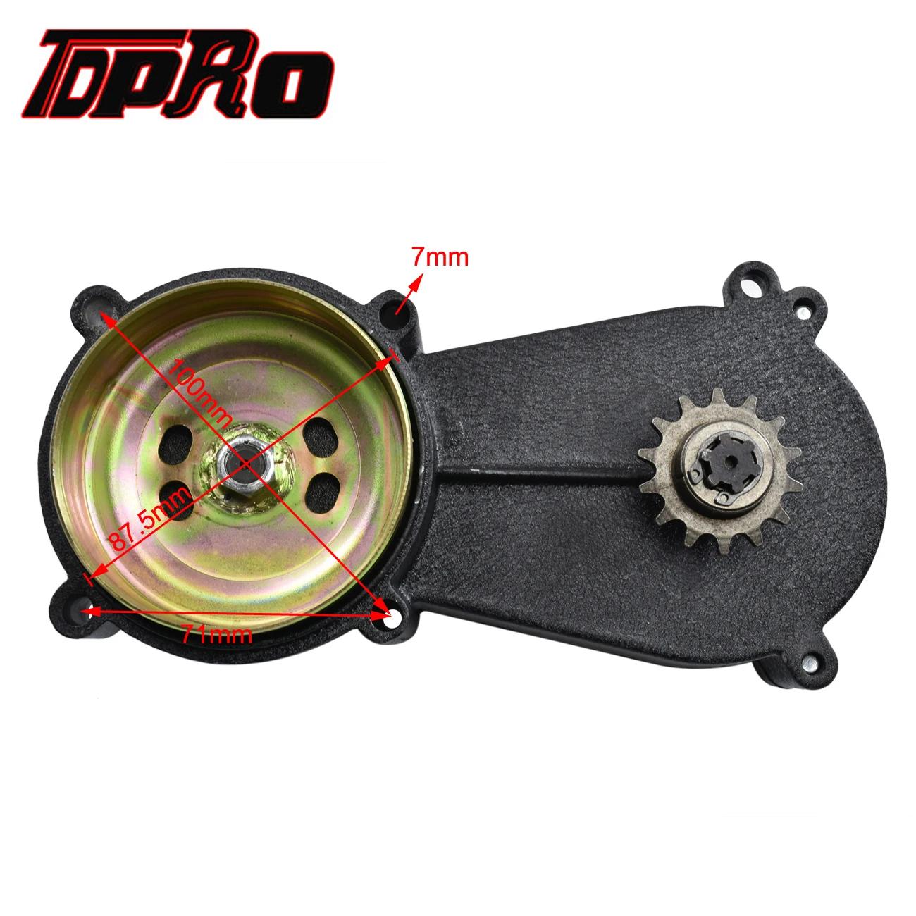 

TDPRO 14T T8F Clutch Drum Gear Box Transmission 14 Teeths For fit 47cc 49cc Mini Moto ATV Dirt Bike Pocket Go Kart Chopper Buggy