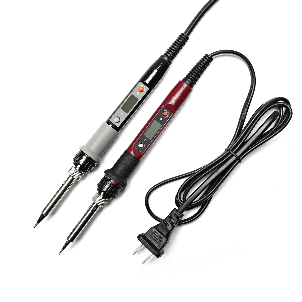 Mini Soldering Iron Adjustable Temperature Electric Solder Iron Rework Station Mini Handle Heat Pencil Welding Repair Tools 80W