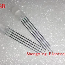 1000 шт 5 мм 4 контакта RGB светодиодный общий анод/катод трехцветные излучающие диоды диффузный матовый прозрачный