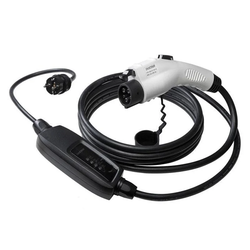 Портативное зарядное устройство Штепсель EV зарядный разъем EVSE кабель для электромобиля J1772 ce
