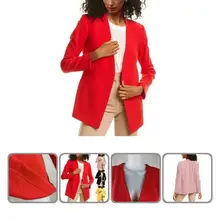 Veste de costume pour femme, Super douce, sans allergie, solide, Slim, pour l'automne, Blazer décontracté 