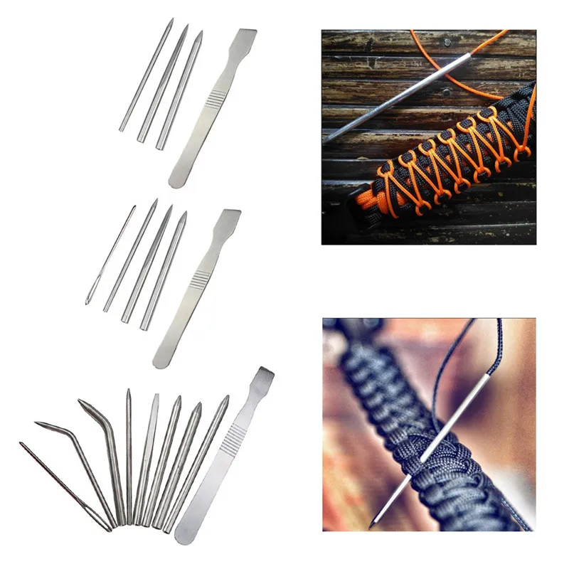 

2019 Outdoor Umbrella Rope Knitting Tool Bracelet Lacing Weaving Stitching Needle Kit DIY Jewelry Accessories