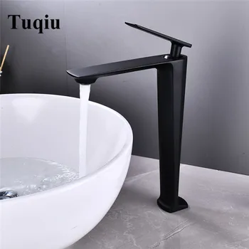 

Bathroom Faucet Black Basin Faucet Cold And Hot Water Mixer Sink Faucet Tap Single Handle Deck Mounted Tall/Short Tap