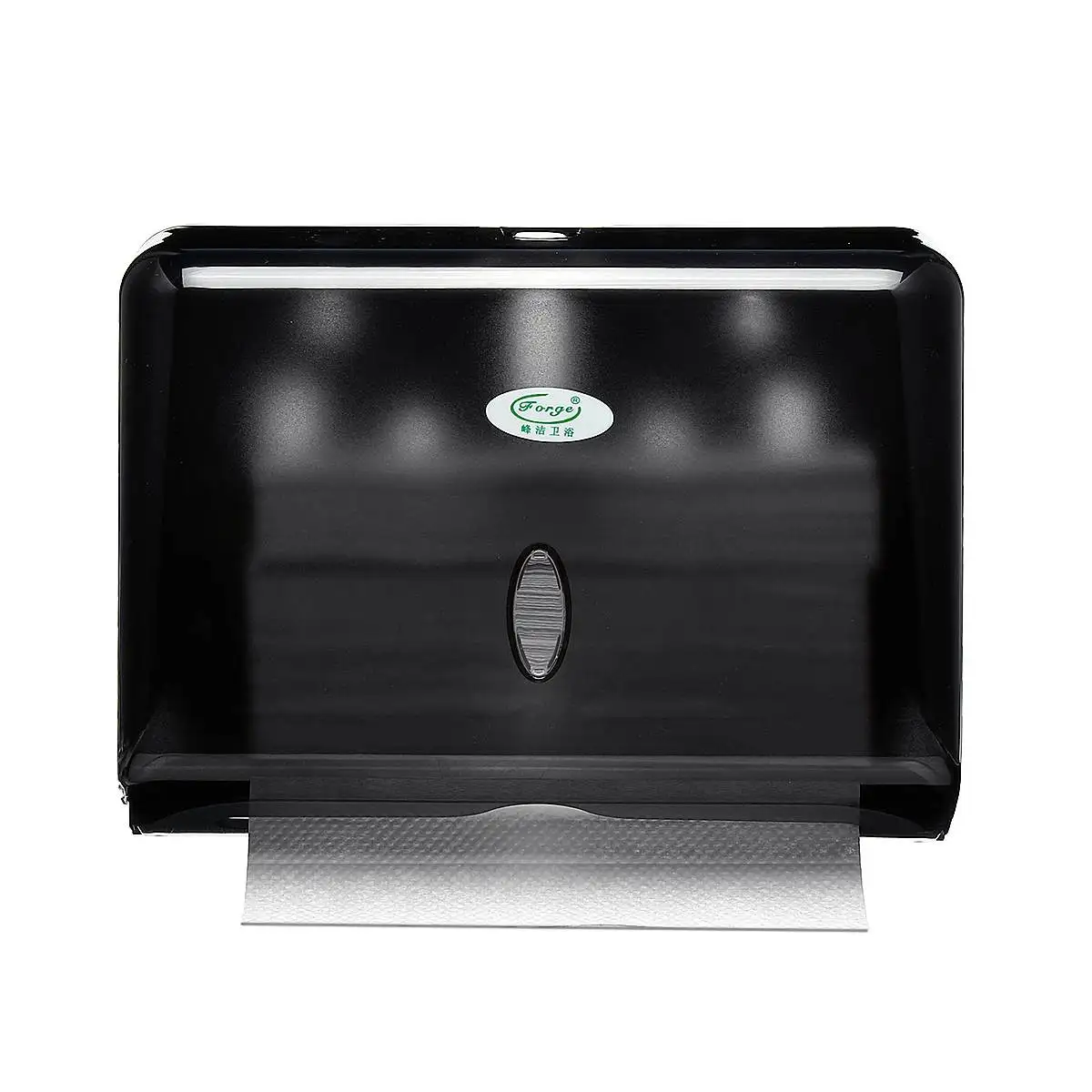 Настенный держатель для бумажных полотенец ABS Кухонный держатель стойка для диспенсер для бумажных полотенец коробка для салфеток Органайзер аксессуары для ванной комнаты - Цвет: Black