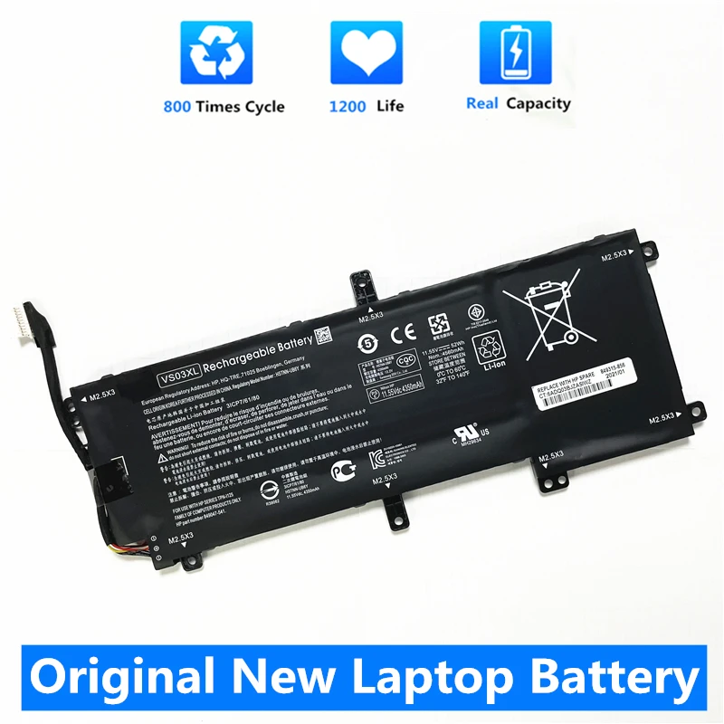 CSMHY оригинальный 52Wh VS03XL Аккумулятор для планшета ноутбука HP Envy 15-AS 15-AS014WM 849047-541