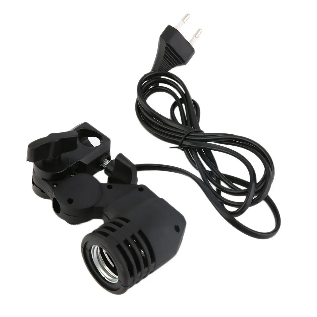 Lamp Holder E27 Socket Flash Photo Lighting Bulb Holder For Photography Studio US / EU Plug Drop Shipping