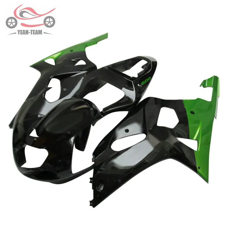 Набор обтекателей на заказ для Suzuki GSX R750 20012002 2003 GSXR600 01-03 GSXR 600 750 Черный Зеленый ABS Пластиковый обтекатель