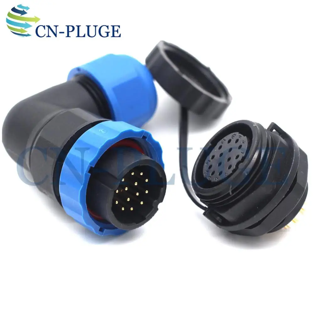 SP20 14 контактный авиационный водонепроницаемый разъем 20 мм панельный монтажный