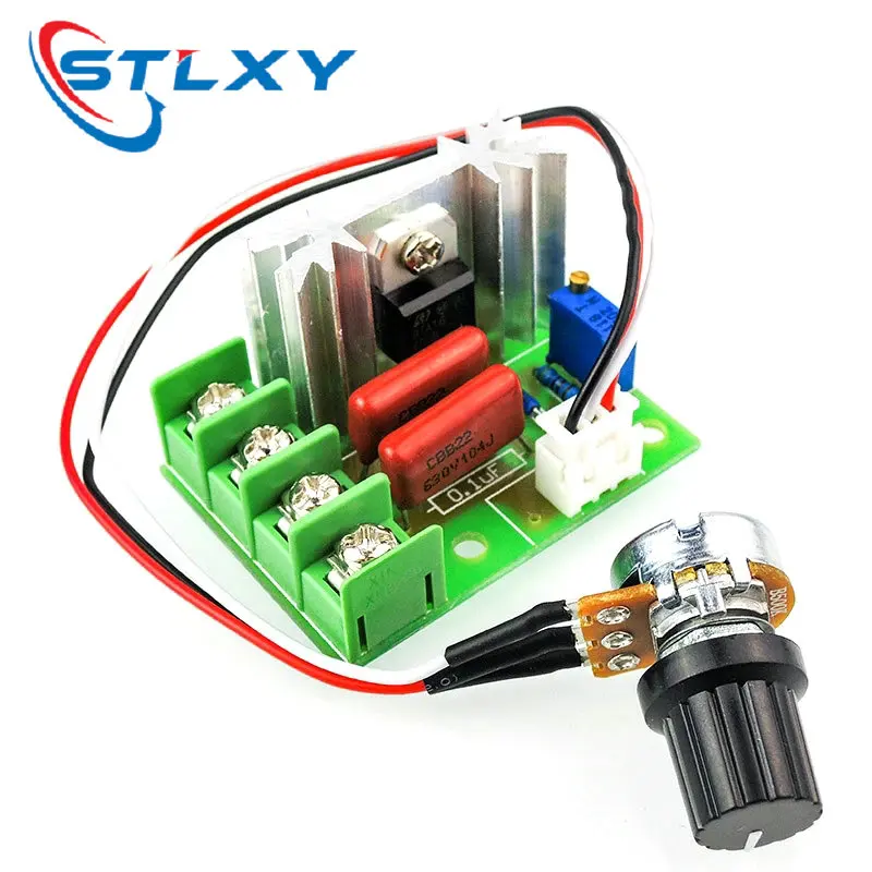 High-Power SCR Voltage Regulator Module with Adjustable Dimming & Motor Speed Control, 2000W