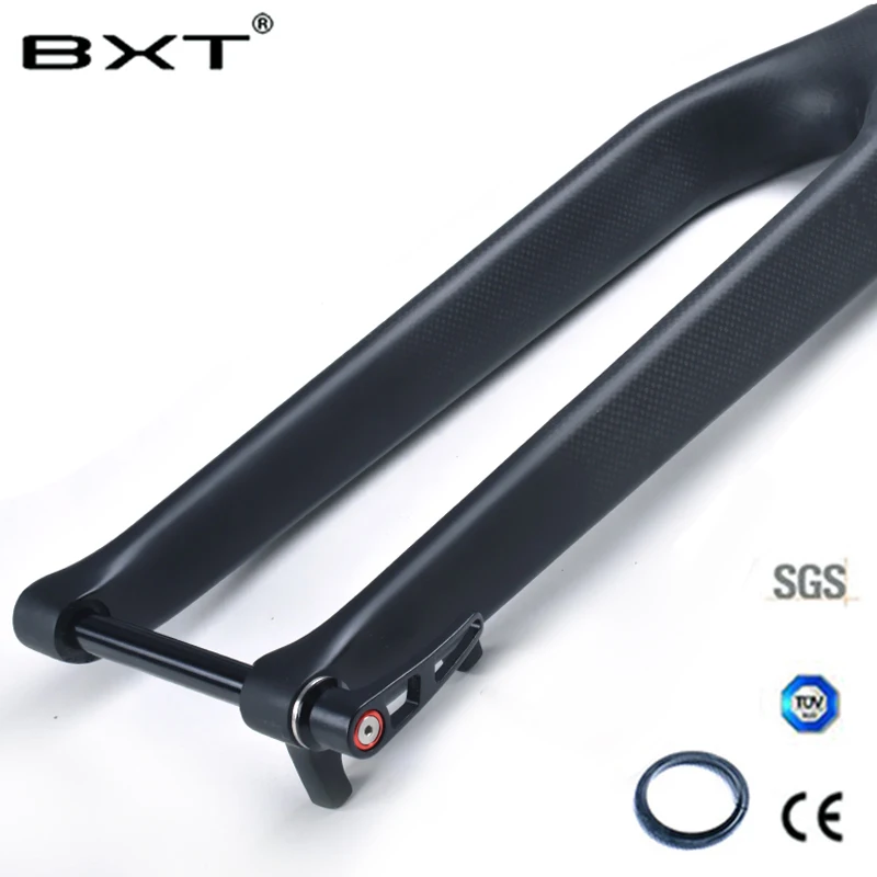 BXT горный велосипед 29er полностью Карбоновая вилка стандартная конусная сквозная