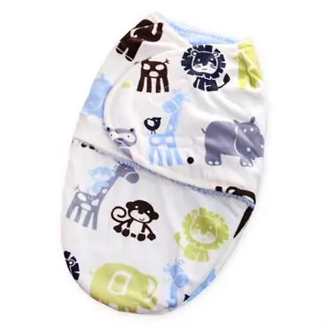 Swaddleme стиль Цветочный тип двойной слой короткий плюшевый ребенок Gro-bag анти-стартовый спальный конверт для малышей пеленать
