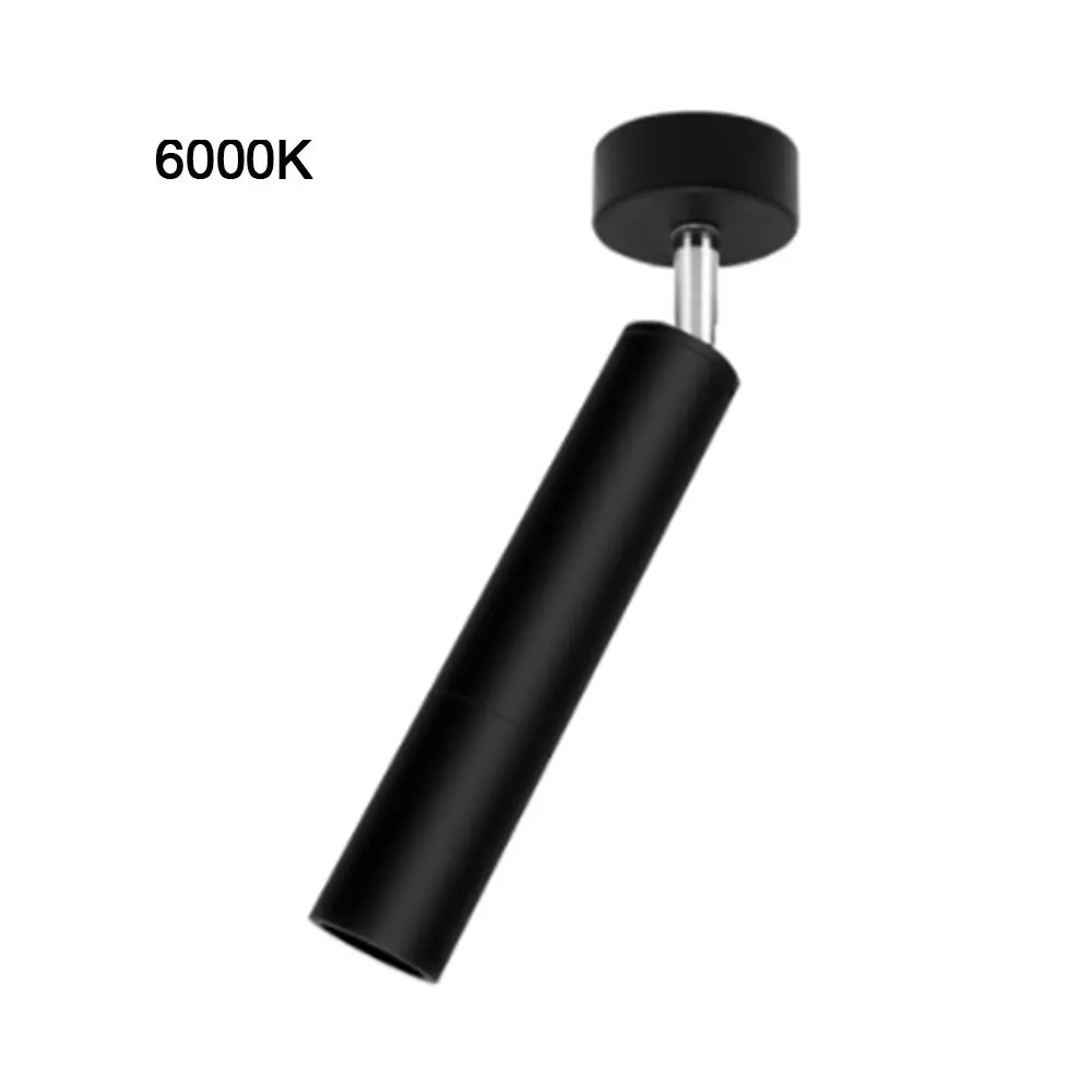 cold Black 5 Вт 360 Вращающийся светодиодный потолочный светильник, потолочный светильник для кухни, балкона, библиотеки, ванной, магазина, офиса 4*14 см - Испускаемый цвет: cold Black