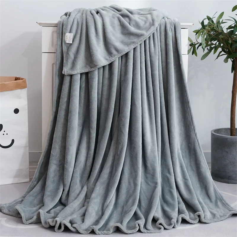 NEW 8sizes Coral Fleece warm blanket Winter Sheet Bedspread throw sofa blanket Mechanical Wash Flannel Blankets wholesale-1
