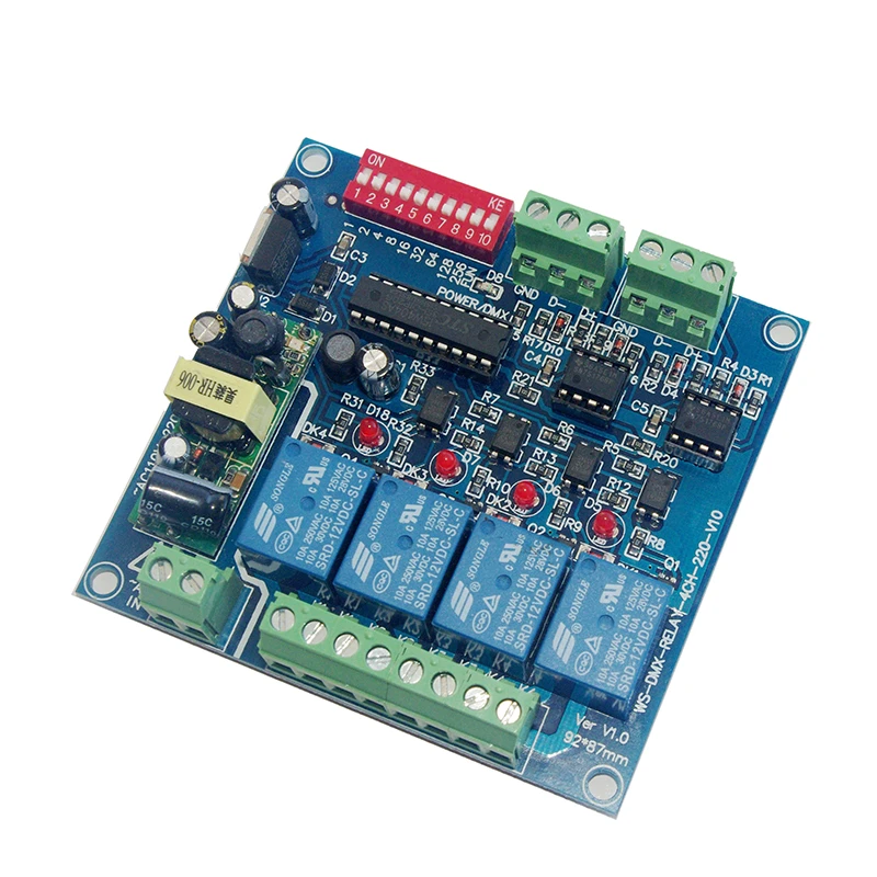 4channel Dmx512 Relay Controller Switch 4channel Dmx Relay Switch