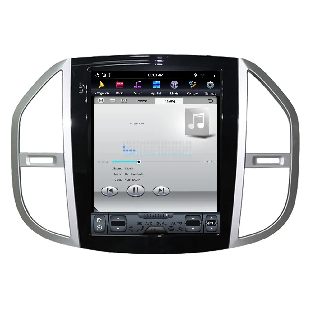 PX6 Android 9,0 автомобильный Радио Tesla вертикальный экран для Mercedes-Benz Vito- аудио плеер In-dash Carplay gps навигация