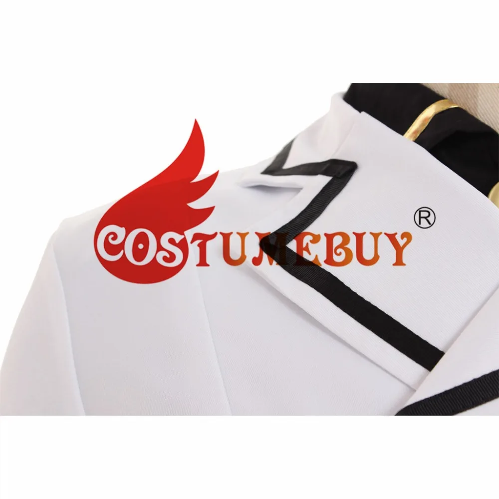 Costumebuy последний Серафим MIKAELA Hyakuya косплей костюм Взрослый мужской униформа белый костюм Плащ Хэллоуин наряды индивидуальный заказ