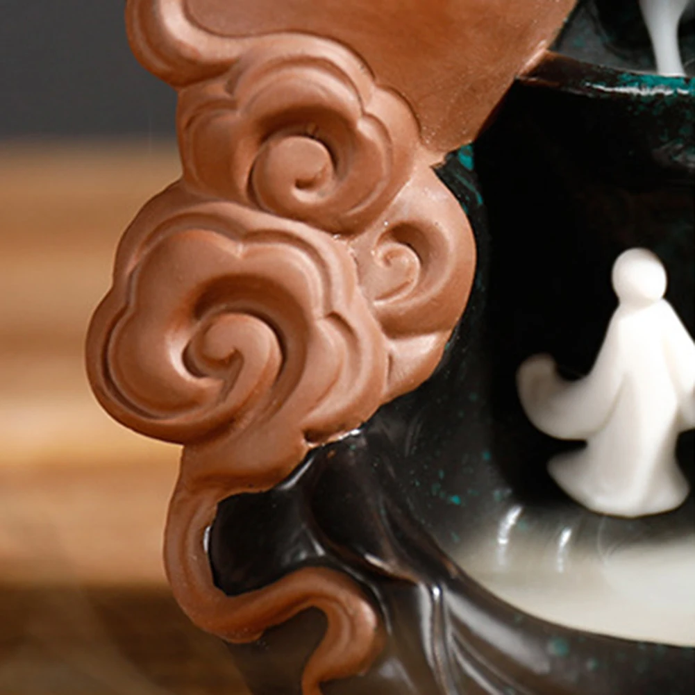 Backflow Buddha Hand Lotus Incense Burners Censer Cones Stick Holder Buddha Censer Incense Burners Home Teahouse Decoration
