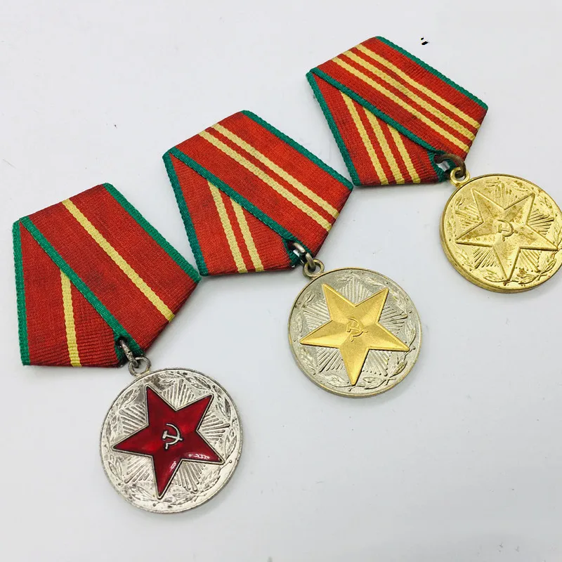 

Soviet military medals, successful service, 10 years, 15 years, 20 years, original