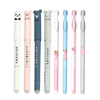 

Cartoon Animal Erasable Pen Cute Magic Ink Erasable Gel Pen Washable Handle for Office School Writing Supplies Kawaii Stationery