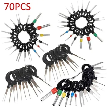

36/41/59/70Pcs Automotive Plug Terminal Remove Tool Set Key Pin Car Electrical Wire Crimp Connector Extractor Kit Accessories