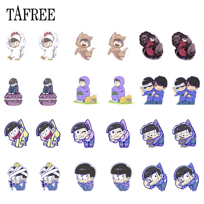 Японские Классические Мультяшные акриловые серьги TAFREE Osomatsu-san с рисунком