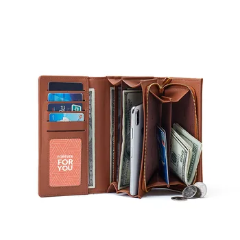 

Women Long Wallet Wristband Many Departments Female Wallets Clutch Lady Purse Zipper Phone Pocket Card Holder Ladies Carteras