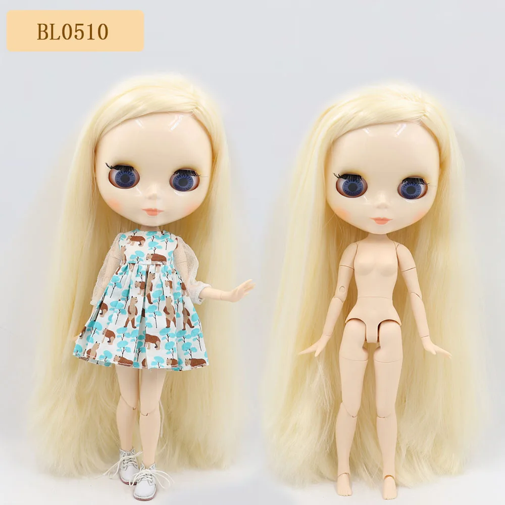 Ледяная фабрика Blyth кукла 1/6 BJD индивидуальные обнаженные тела с белой кожей, глянцевое лицо, подарок для девочки, игрушка