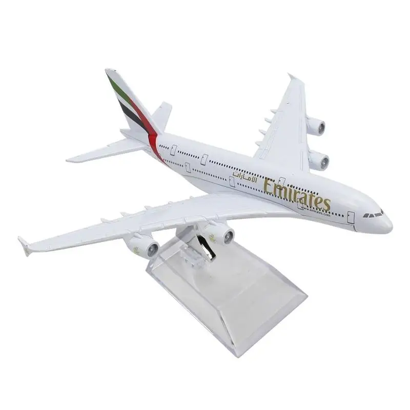 1/160 16 см модель самолета Emirates A380 Airbus металлическая литая модель самолета Модель самолета пластиковая полимерная игрушка самолет детский подарок