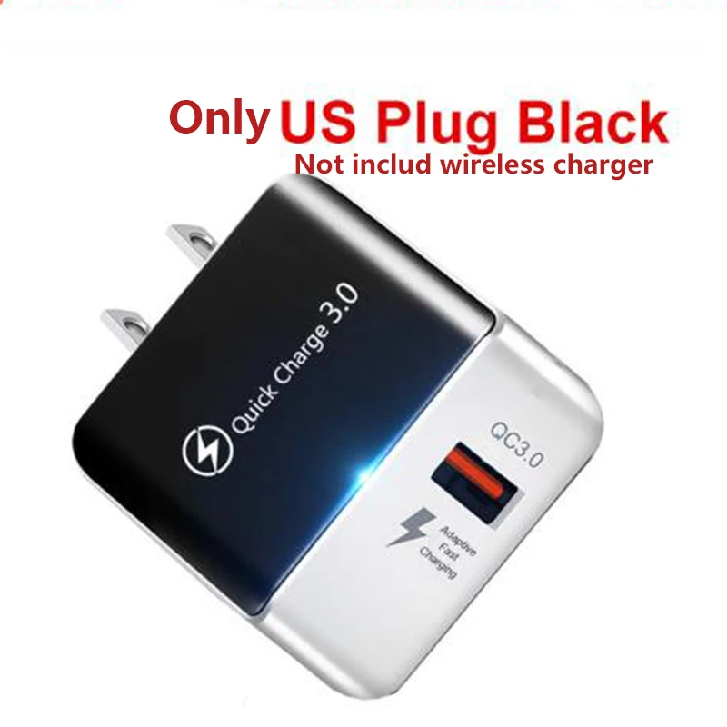 Only QC3.0 US Plug 3 в 1 10 Вт Беспроводная зарядная станция Подставка для iPhone Apple Watch Airpods зарядная док-станция Подставка - Тип штекера: Only QC3.0 US Plug