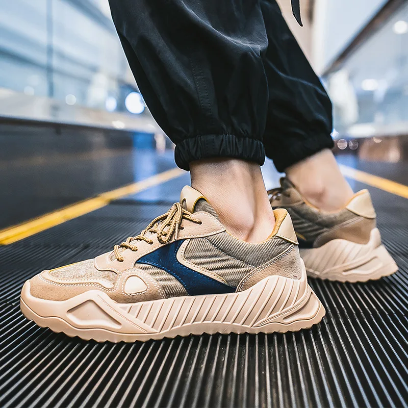 Nice New Autumn Summer Men Dad Shoes Trainers Platform Casual Shoes Man Mesh Breathable Fashion Chunky Sneakers Tenis Masculino