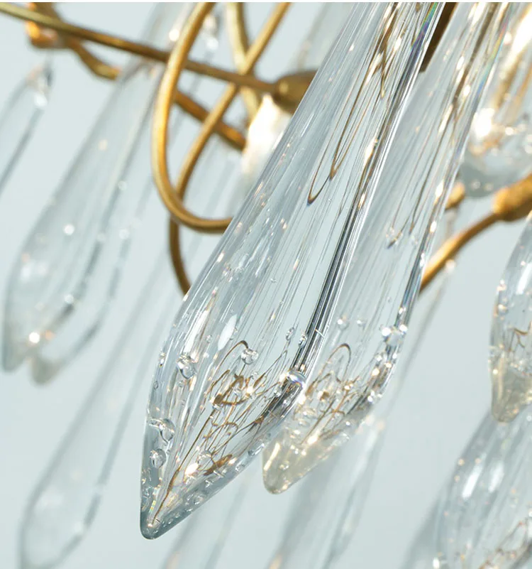 Двойная хрустальная люстра для зданий медные цветные стеклянные люстры|crystal