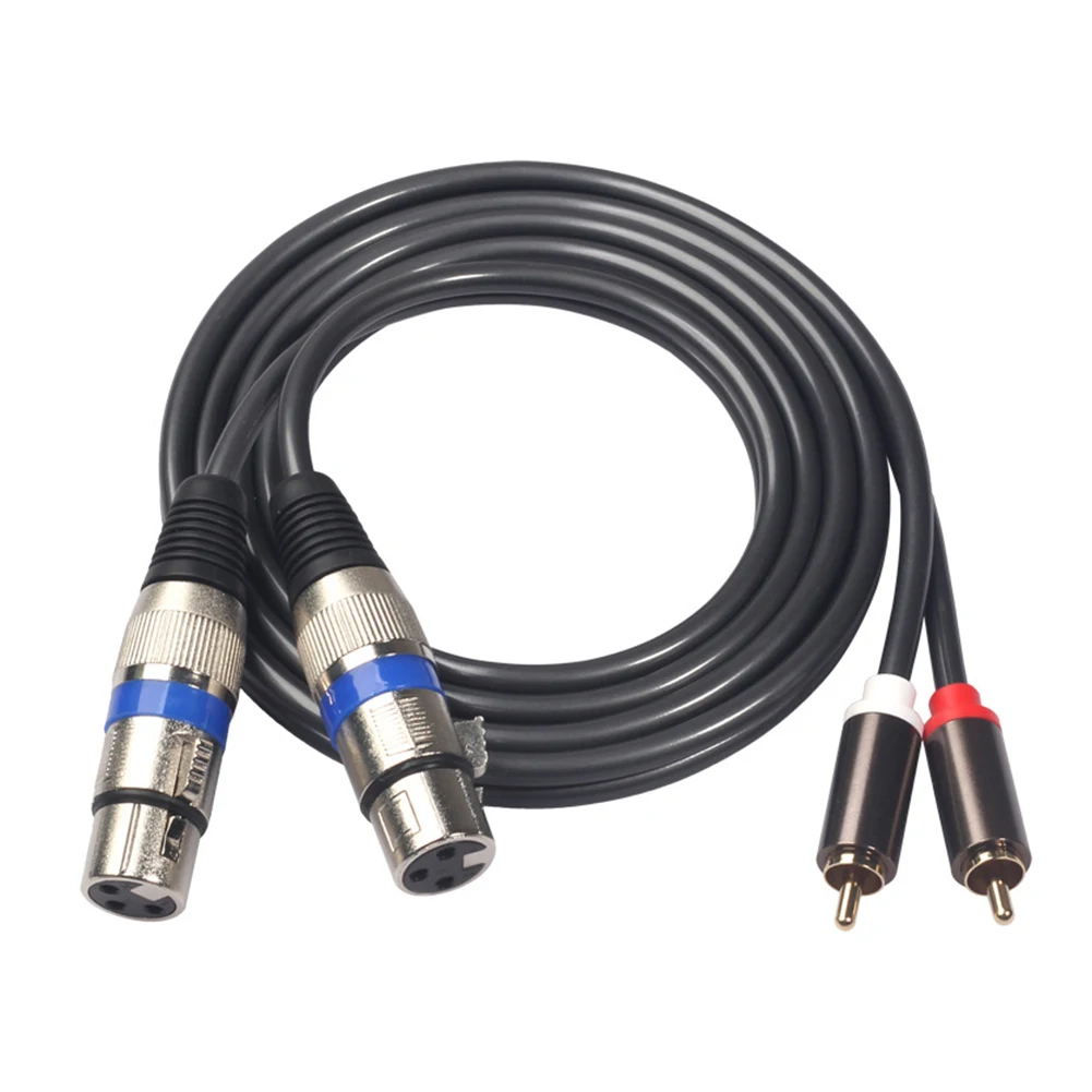 Профессиональный сбалансированный штекер для 2 XLR 3 контактный гнездовой аудио