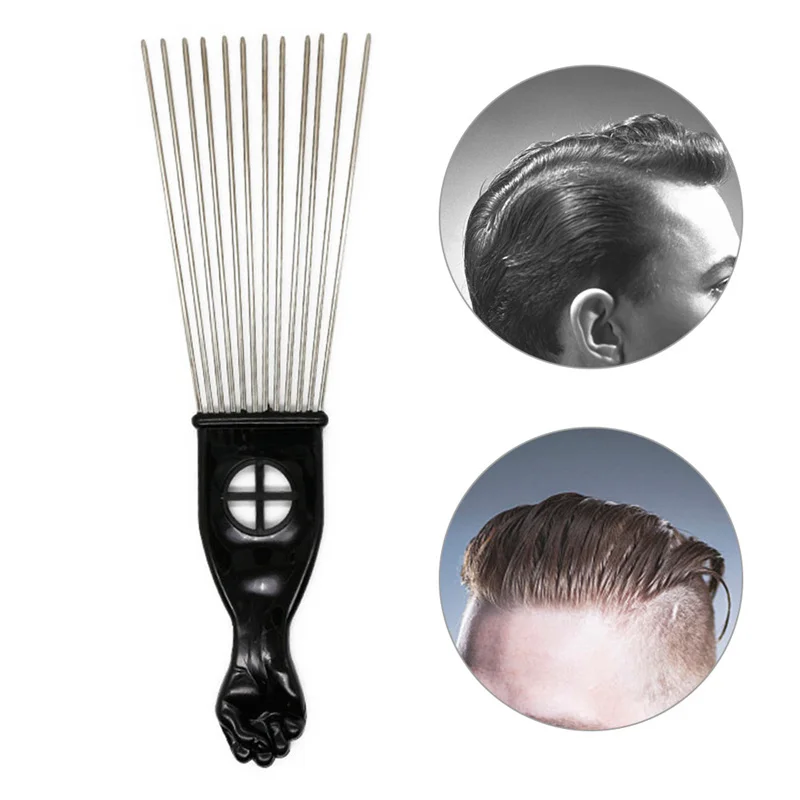 New 1Pc Pro Barber Shop Comb Brush Salon Hairdressing Tools Liu Hai Push Flat Head Tooth Comb Flat Toper Large Wide Fork Combs
