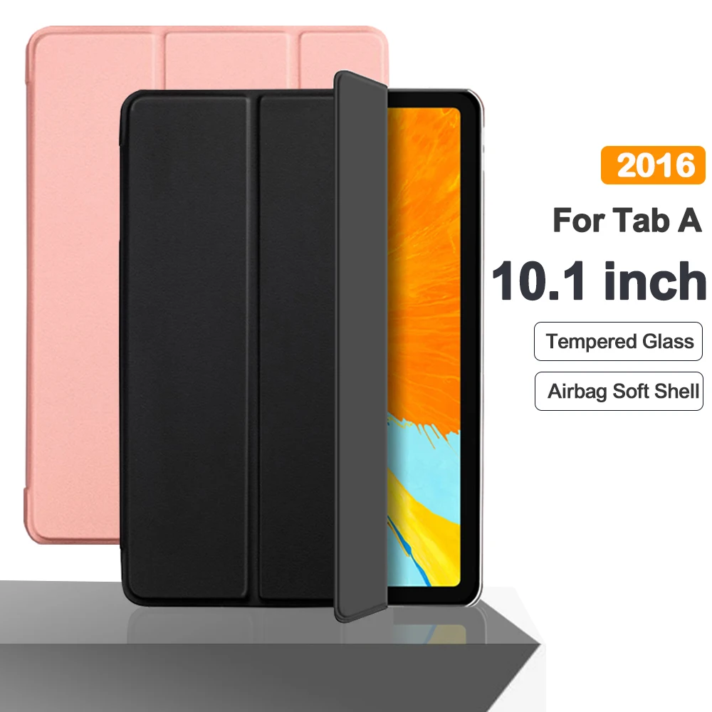 Flip Tablet Case For Samsung Galaxy Tab A A6 10.1'' (2016) T580 Funda PU Leather Smart Cover For SM-T580 SM-T585 Folio Capa