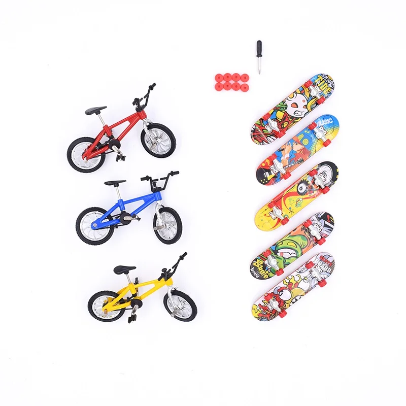 Пальчиковый Bmx мини велосипед 3 шт. 5 пальцевая доска детские игрушки для