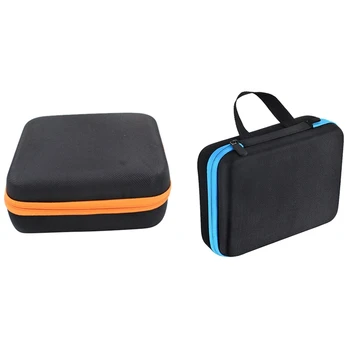 

2x Blue / Orange 30 Bottle Essential Oil Box 5ML 10ML 15ML Essential Oil Bag Handbag Essential Oil Storage Box