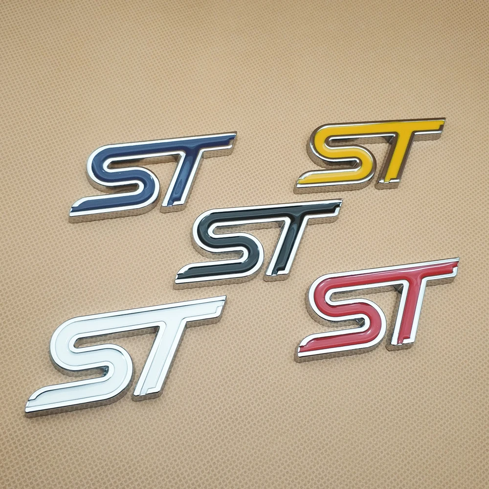 

3D Metal Car Styling ST Sticker Badge Sport Emblem Decal Accessories For Focus Fiesta Mondeo