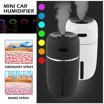 

Portable Mini Air Humidifier Essential Oil Diffuser Car LED USB Air Humidifier Purifier Auto ultrasonic Aromatherapy Diffuser