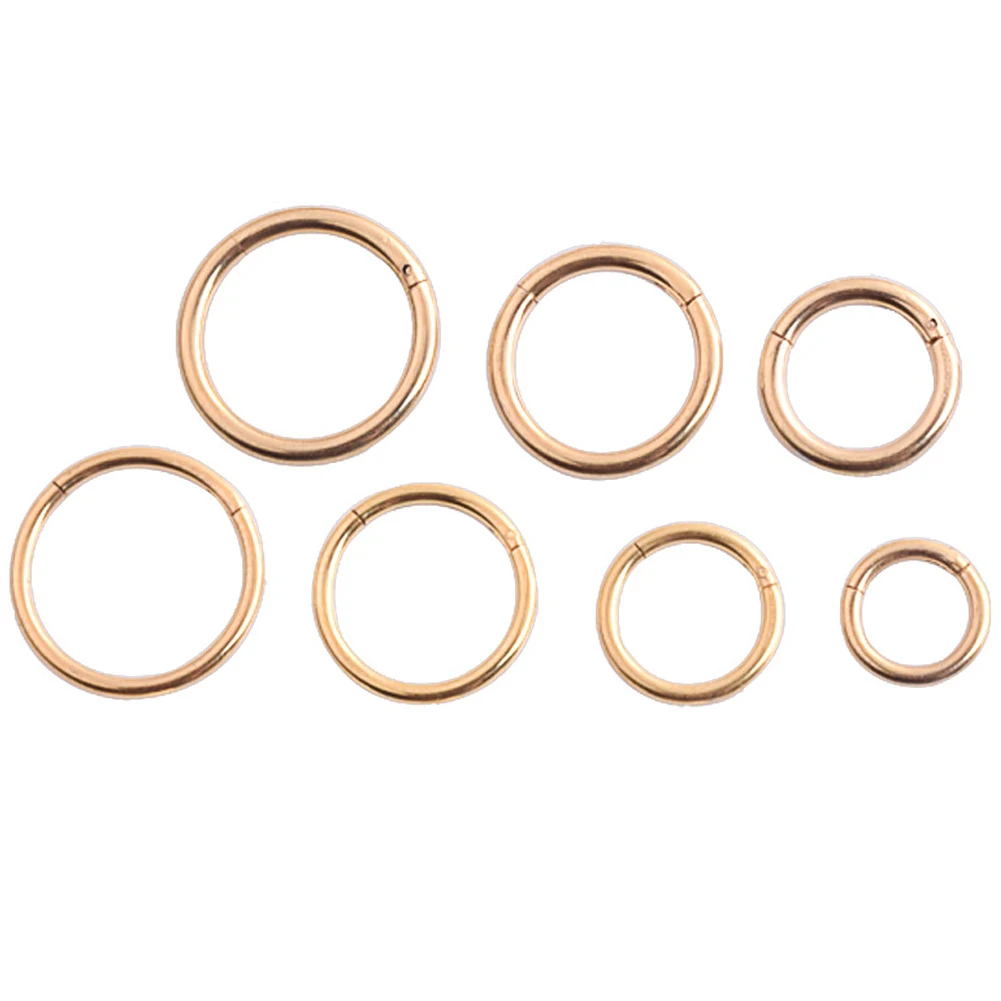 Hinged Septum Clicker Segment Nose Ring Lip Ear Cartilage Ear Helix Body Piercing Jewelry  Surgical Steel Ring Hoop