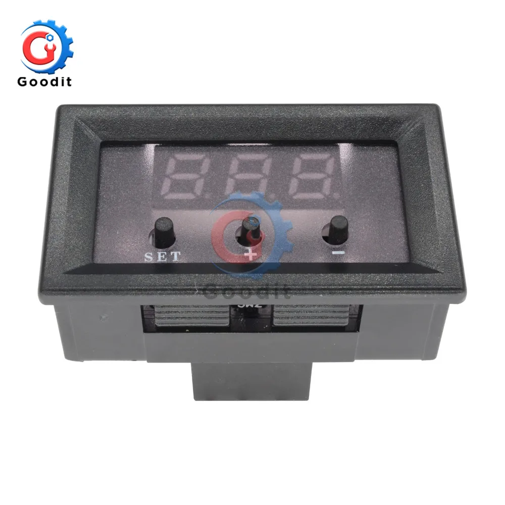 0.28 inch W1209 LED Digital Temperature Controller Thermostat Thermometer Sensor NTC Probe DC 12V for Indoor Outdoor Car w/ Case