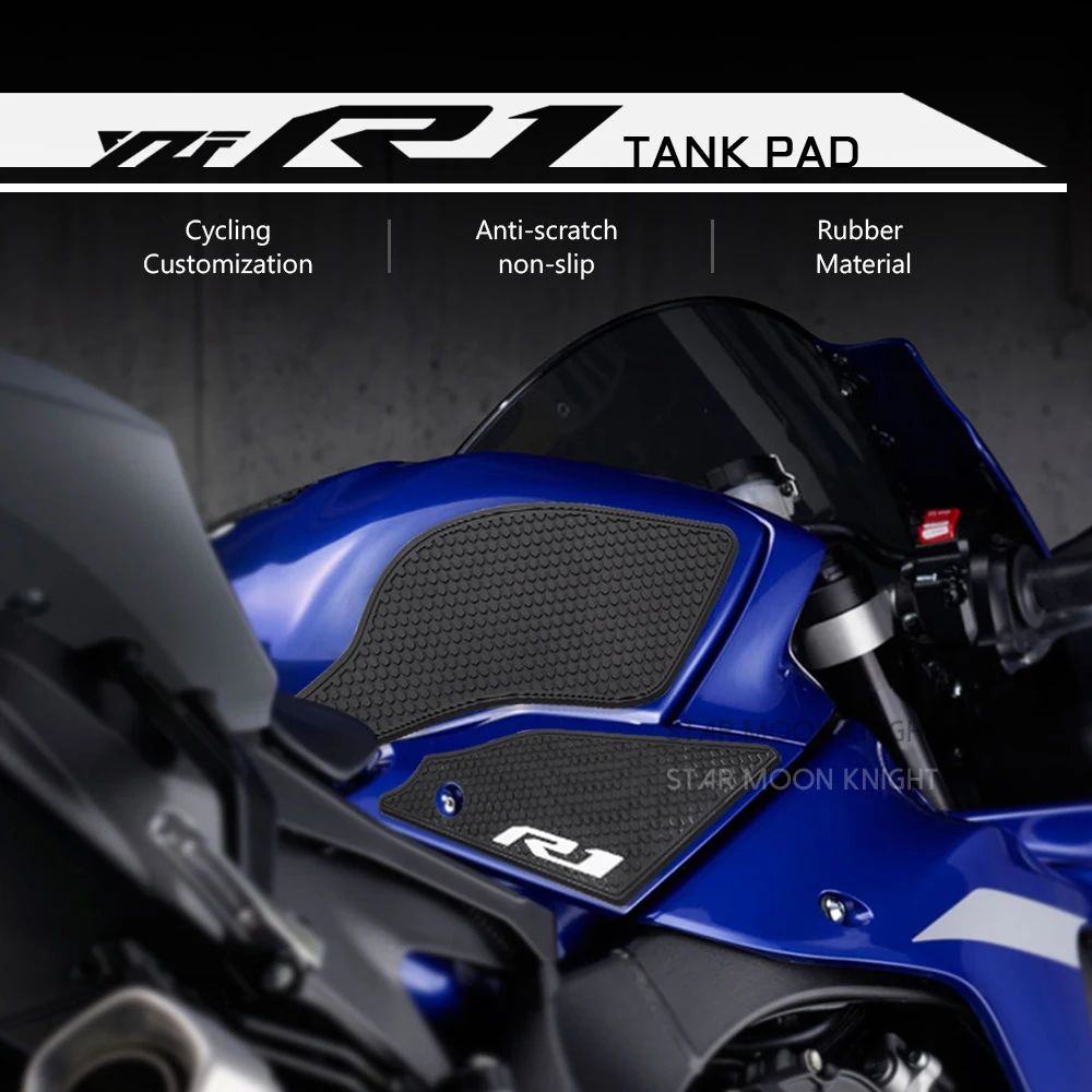 Motorcycle Side Fuel Tank Pad For Yamaha YZF R1 R1M YZFR1 YZF-R1 2020 - 2021 Tank Pads Protector Stickers Knee Grip Traction Pad