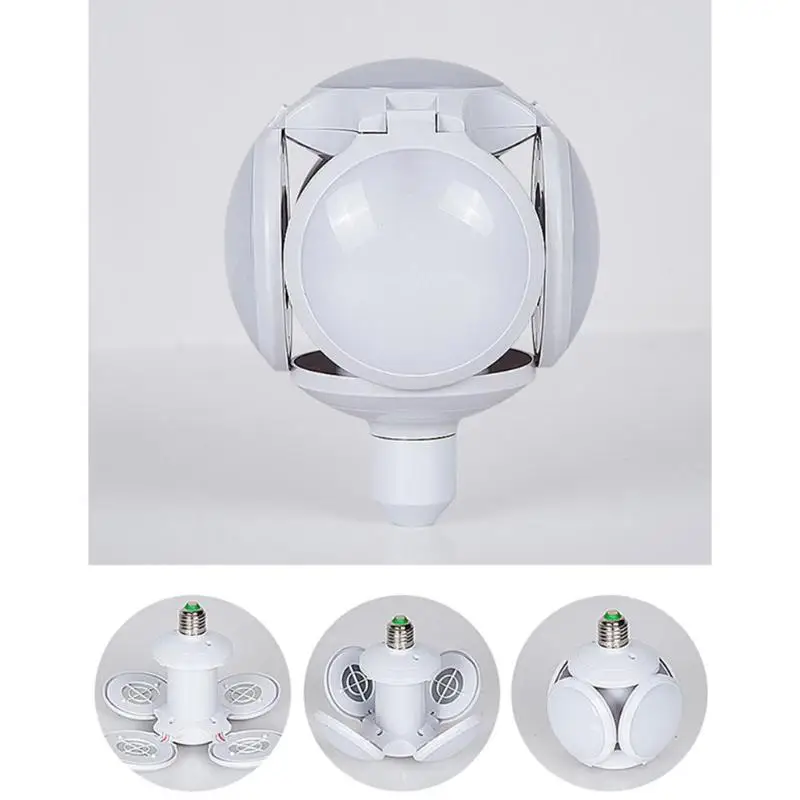 120LED E27 широкое напряжение 110 265V Складная футбольная лампа UFO 5 leaf 40W высокая яркая