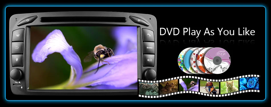 Sale Eunavi 2 Din Android 9.0 Car DVD Radio Player car stereo gps navi For Benz W203 W208 W209 W210 W463 Vito Viano with wifi bt swc 21