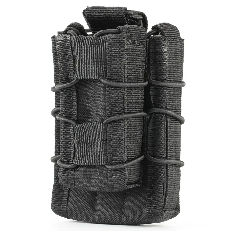 Открытый MOLLE сумка Одиночная винтовка пистолет маг сумка Открытый Топ картридж клип мешок принадлежности для охоты