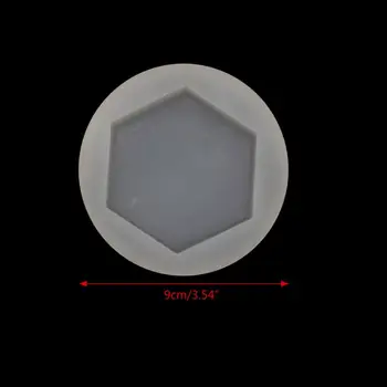 

DIY Hexagon Bottom Trays Resin Silicone Mold Jewelry Making Tools Art Crafts